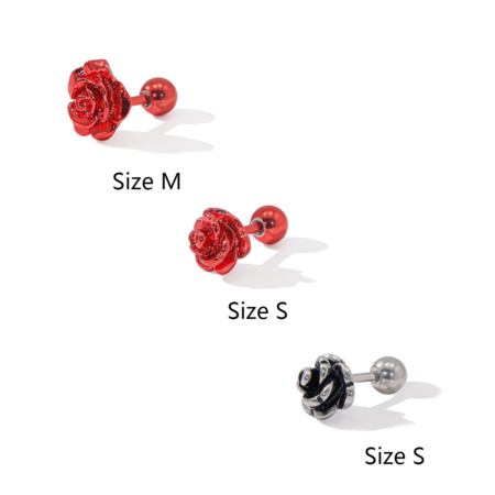 Rose body piercing earrings