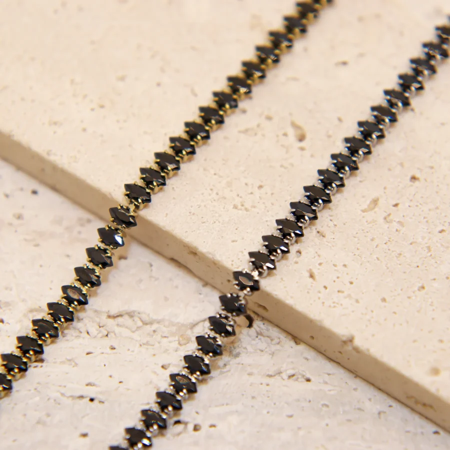 Black Zircon Bracelet (4mm)