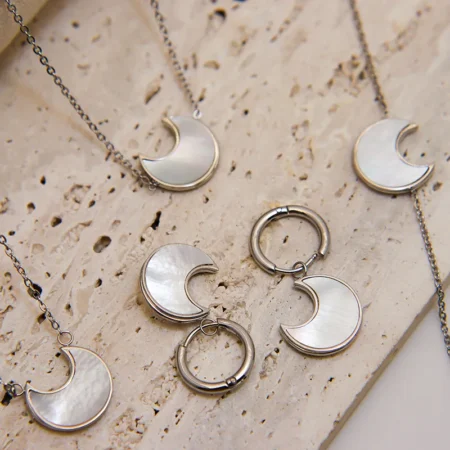 Steel Moon jewelry set