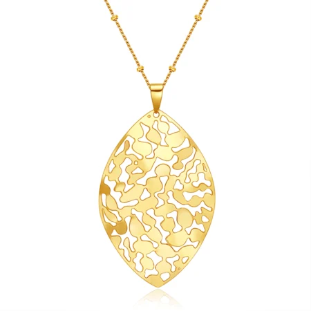 leaf gold pendants 1