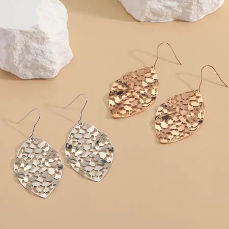 rose gold earrings leaf 3 34