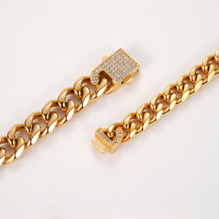 Men's 316 stainless steel Cuban chain bracelet (6)